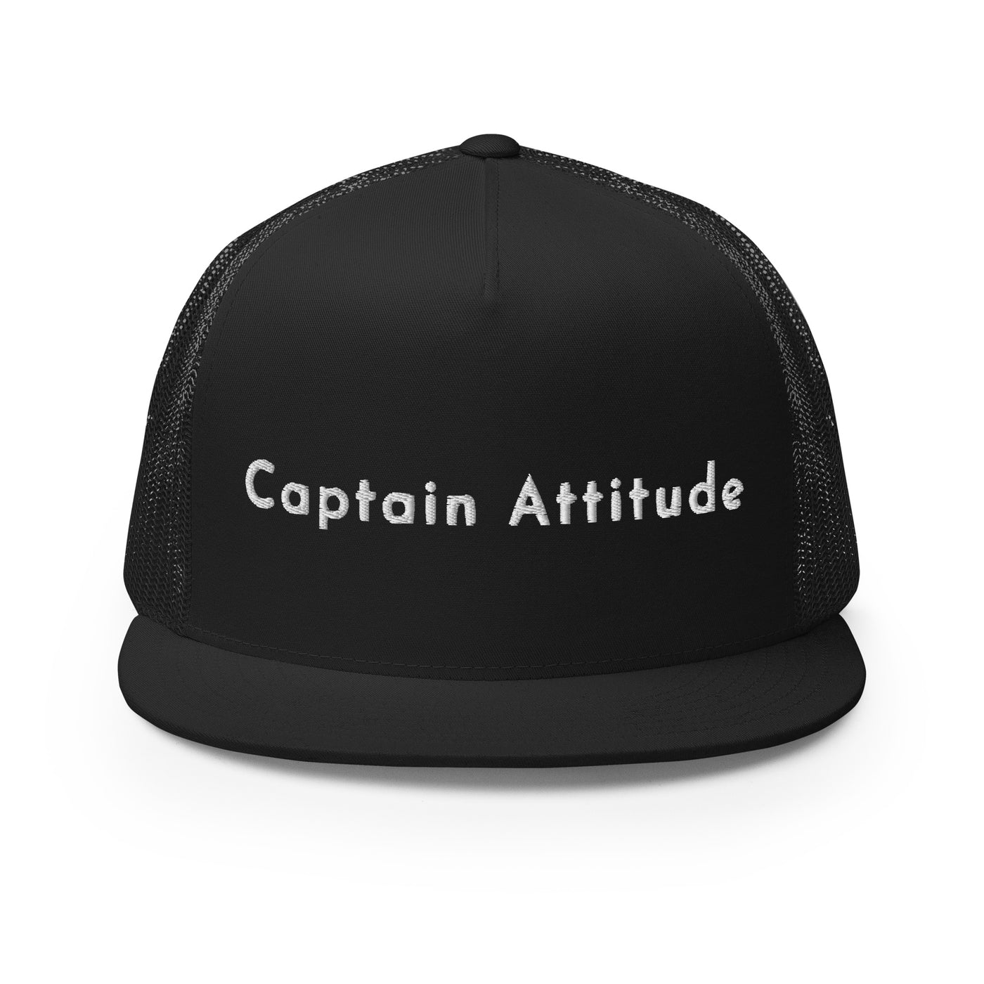 Captain Attitude Trucker Cap Flach